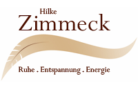 rstellung des Logos für Hilke Zimmeck 'Ruhe . Entspannung . Energie'.