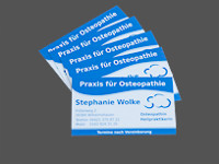 Visitenkarte für eine Osteopathie Praxis